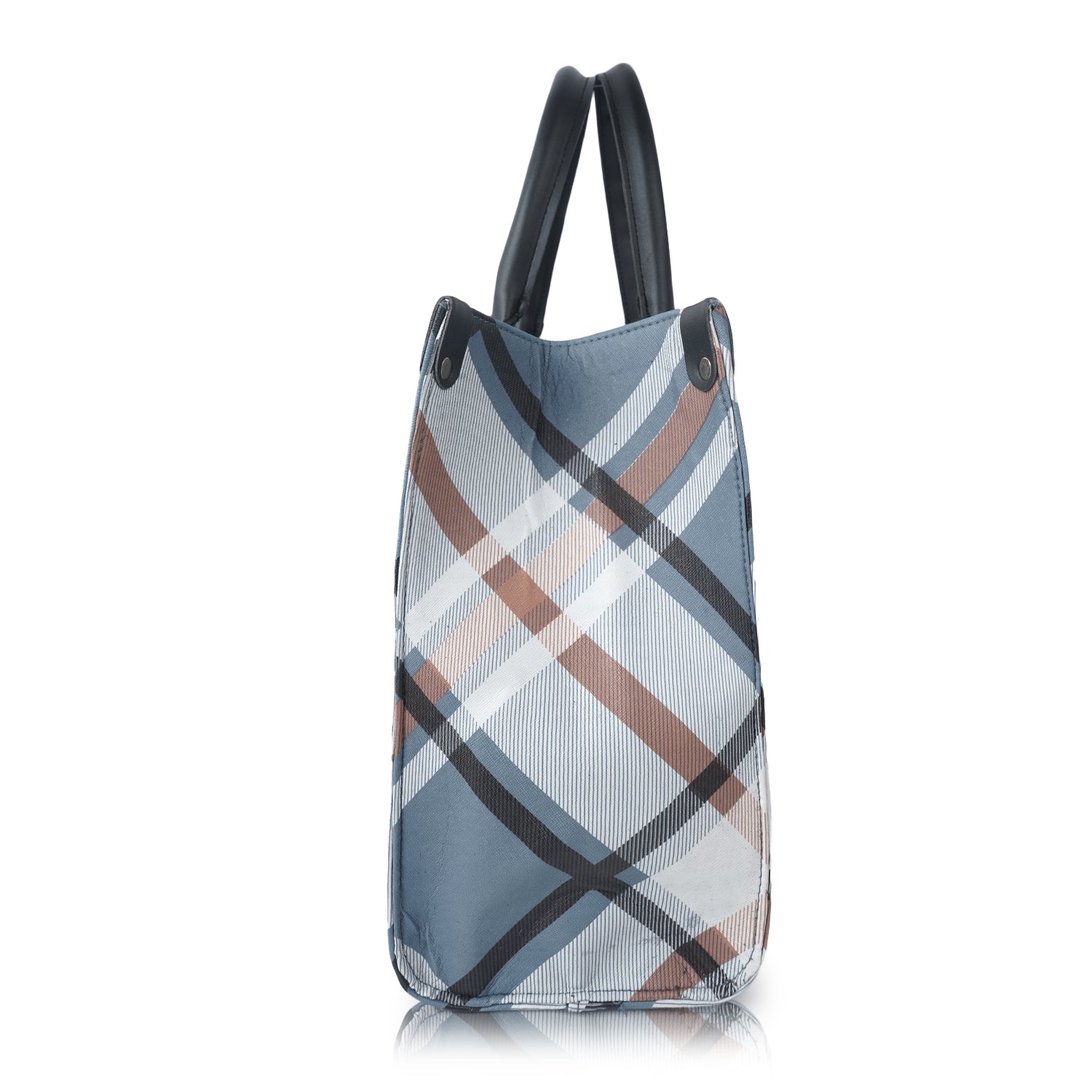 vegan leather grey women's tote bag