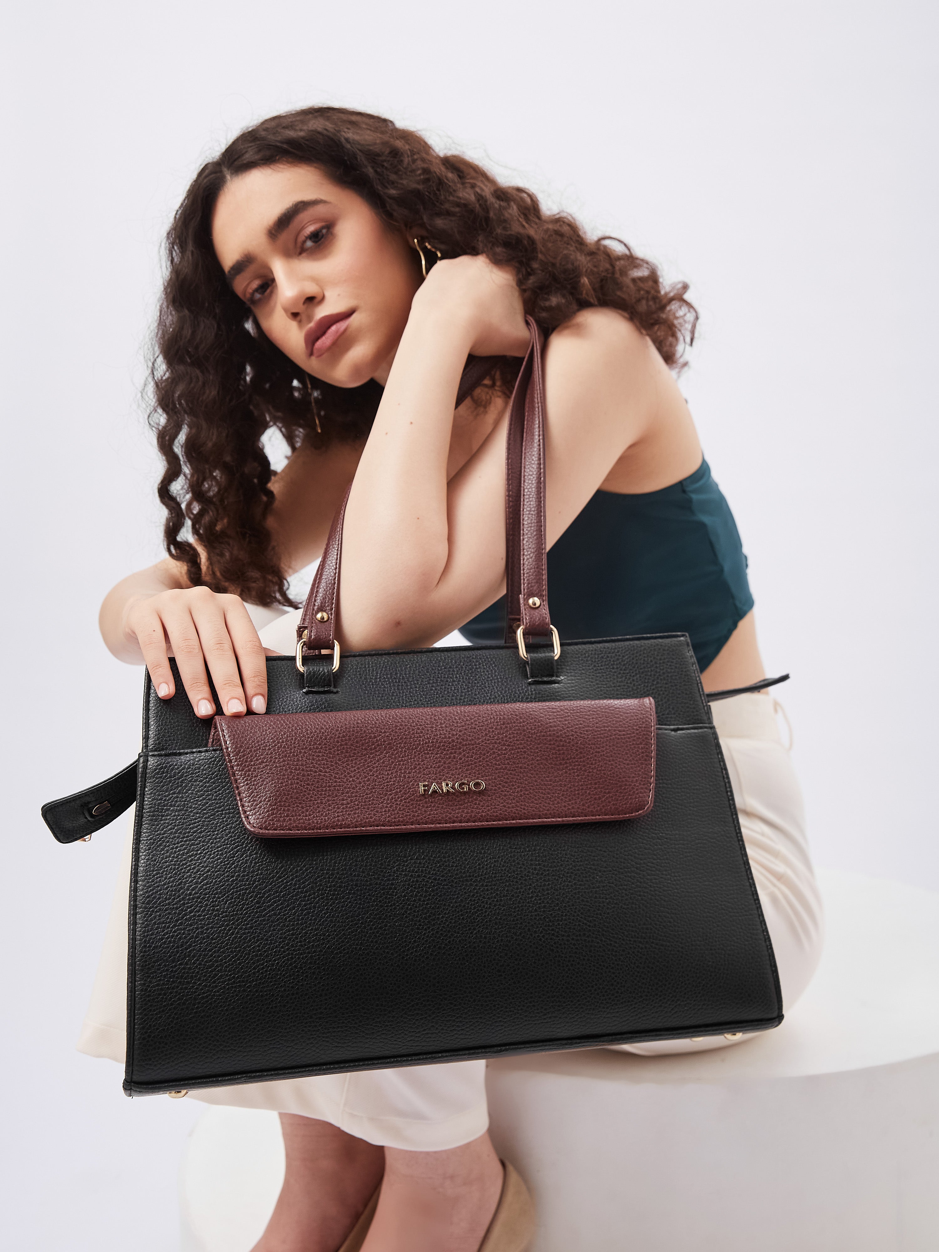 Verve Black Tote Bag for Women