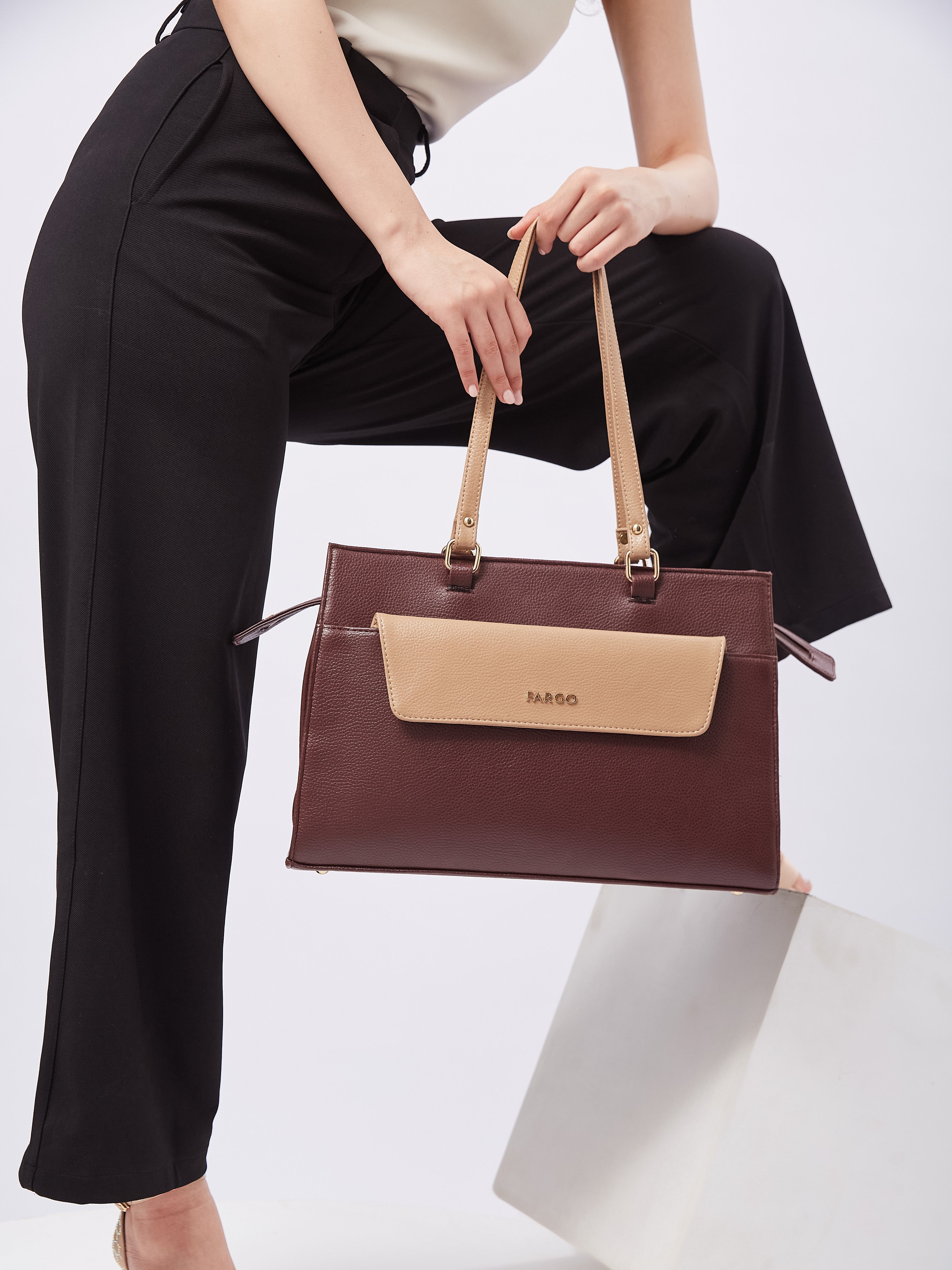 Verve Brown Tote Bag for Women