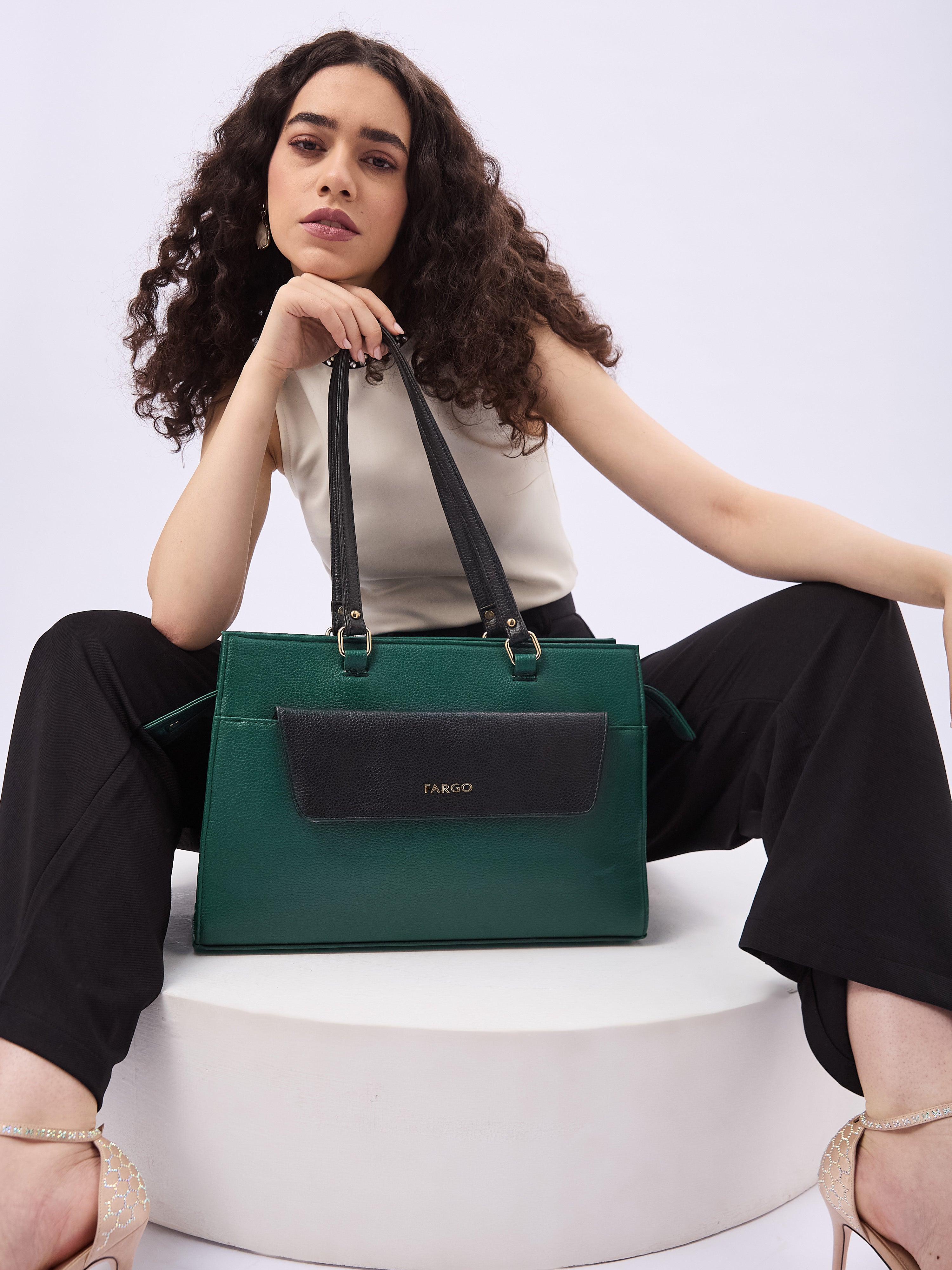 Verve Green Tote Bag for Women
